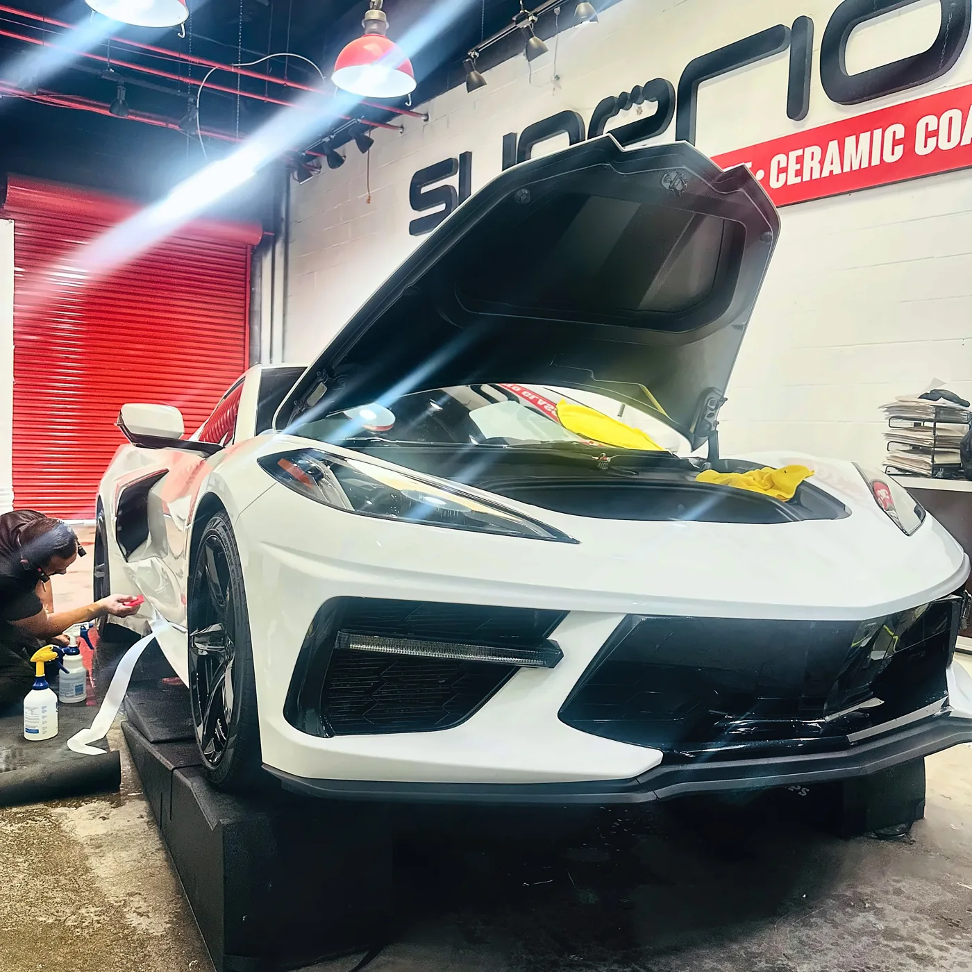 Vehicle inside the Superior shop in Ontario