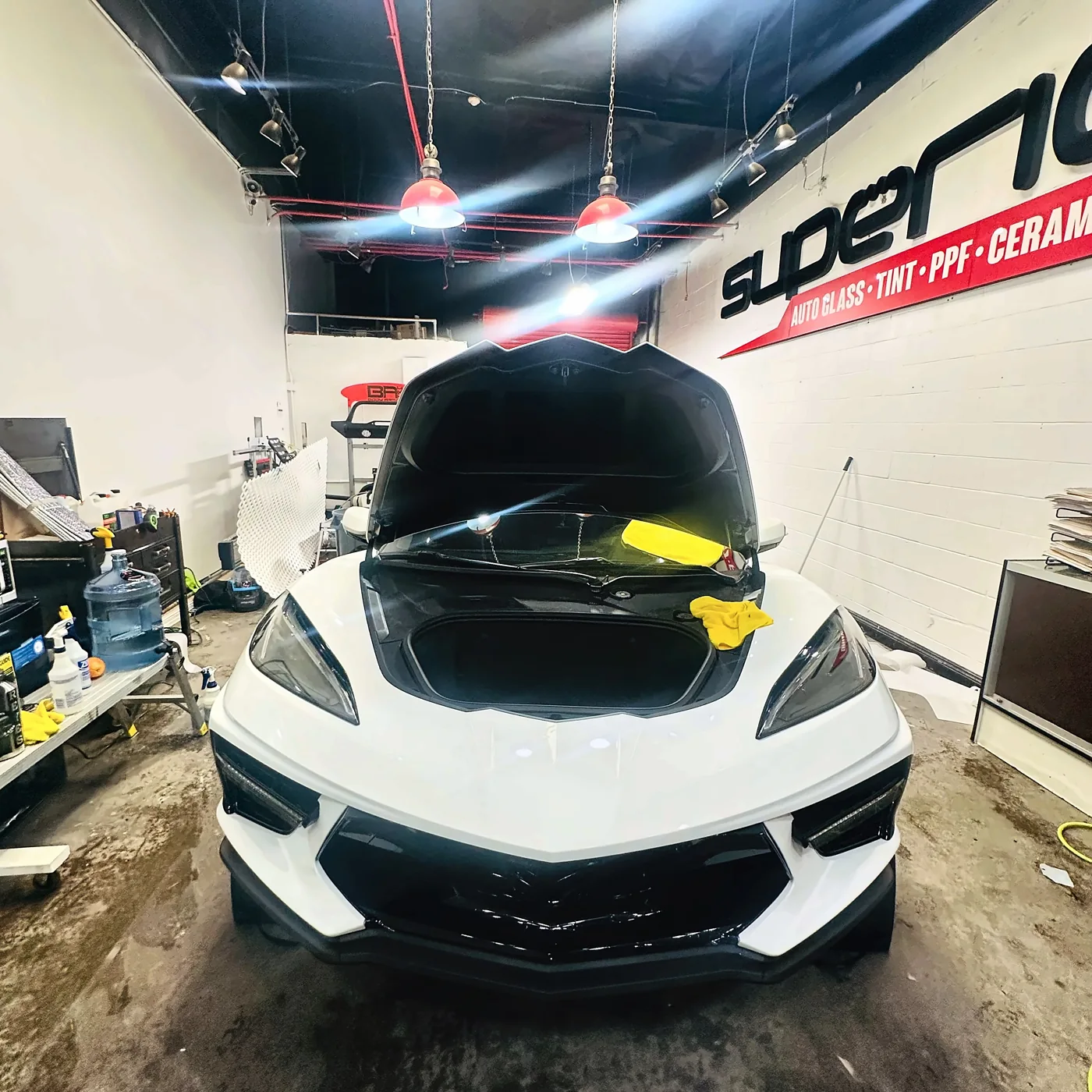 Vehicle inside the Superior shop in Ontario