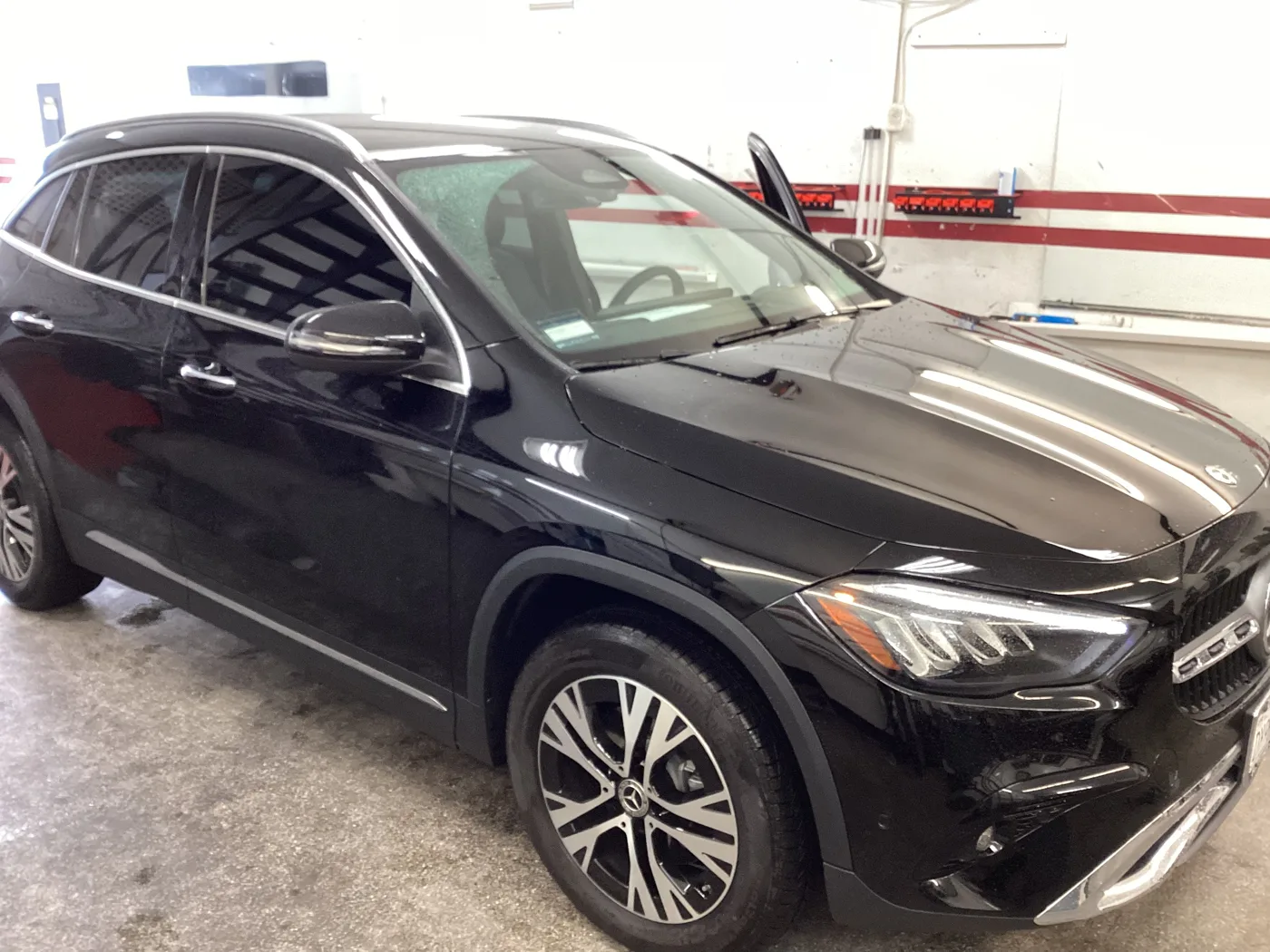 Black Audi SUV from Superior’s window tint photo collection in Ontario