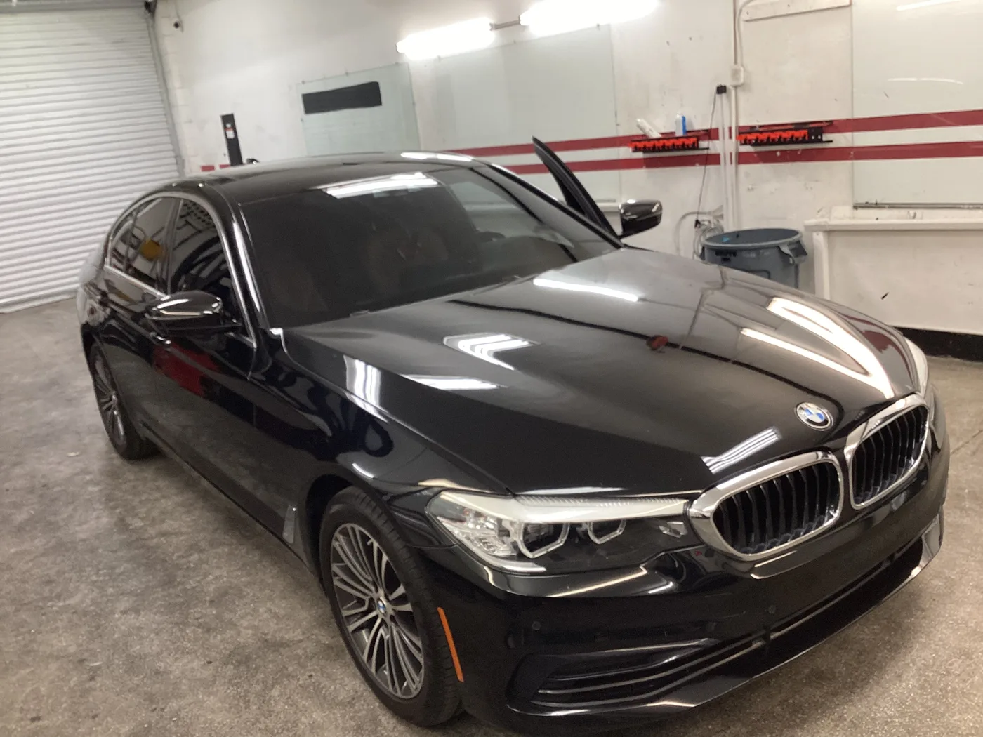 Black BMW sedan from Superior’s window tint photo collection in Ontario
